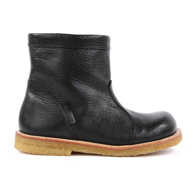 Tex Zip-Up Fur Lined Leather Boots 