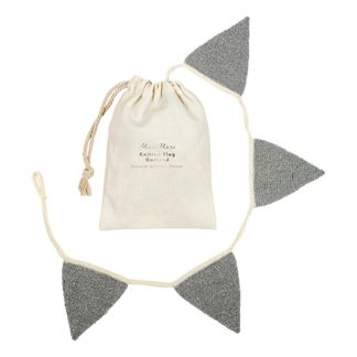 Knitted Bunting Silver - 
