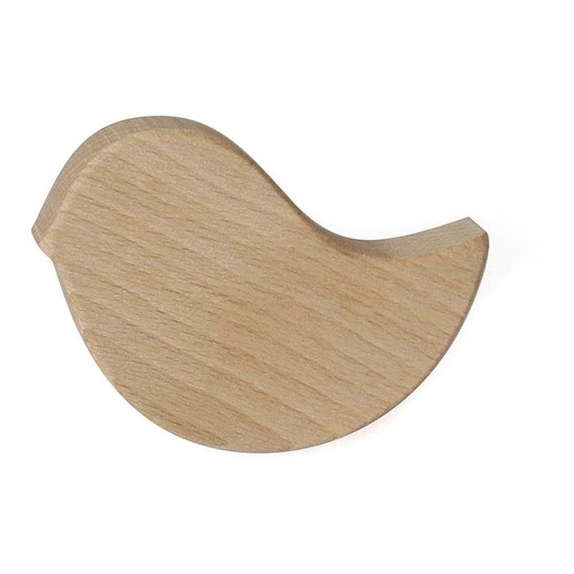 Portatutto nuvola, rotondo, gatto, uccello in legno - Set da 4