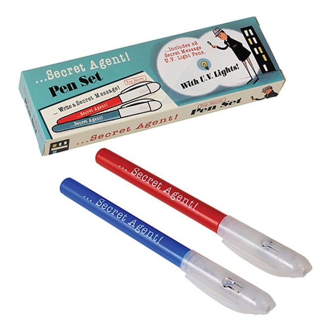 Stylos d'espion à l'encre invisible - Set de 2