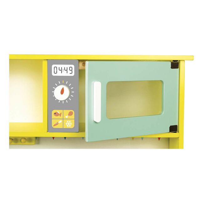 Grade cucina equipaggiata in legno Happy day | Giallo