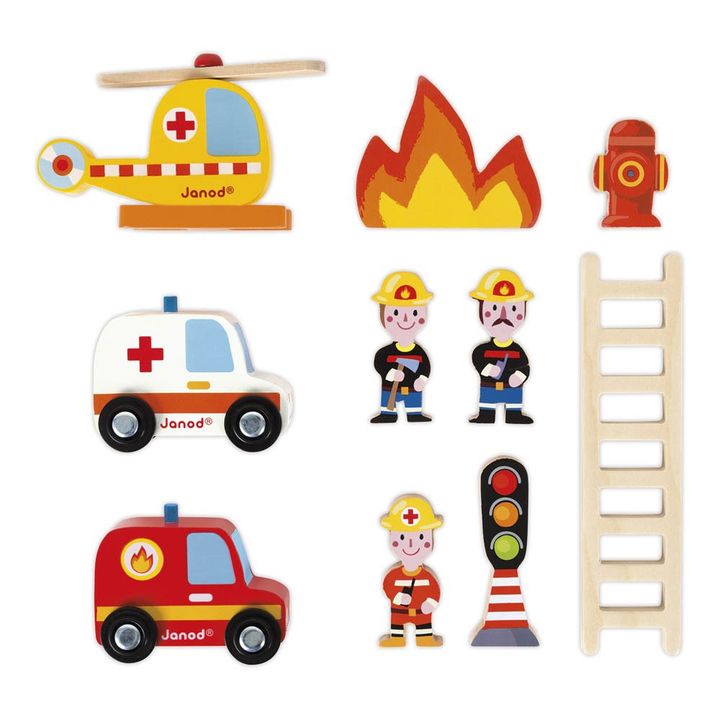 Wooden Fire Station With Accessories- Product image n°4