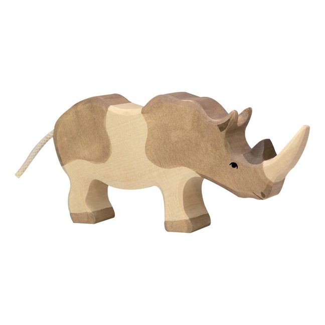 Figurine in legno rinoceronte