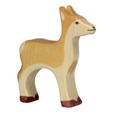 wooden deer figurine