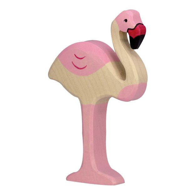 Wooden Flamingo Figurine Holztiger Toys and Hobbies Children