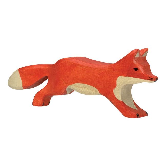 Figurín de madera zorro