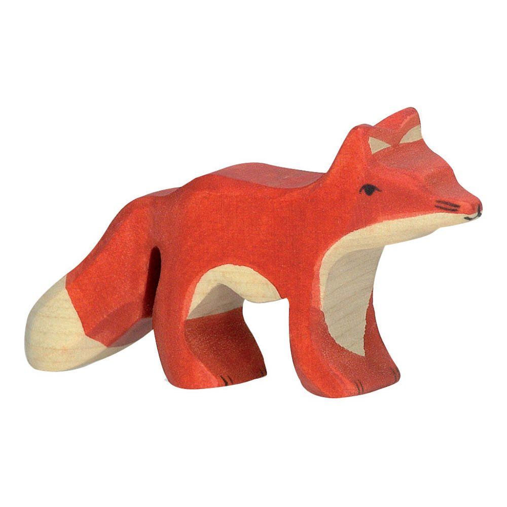 Holztiger - Figurine en bois petit renard - Orange