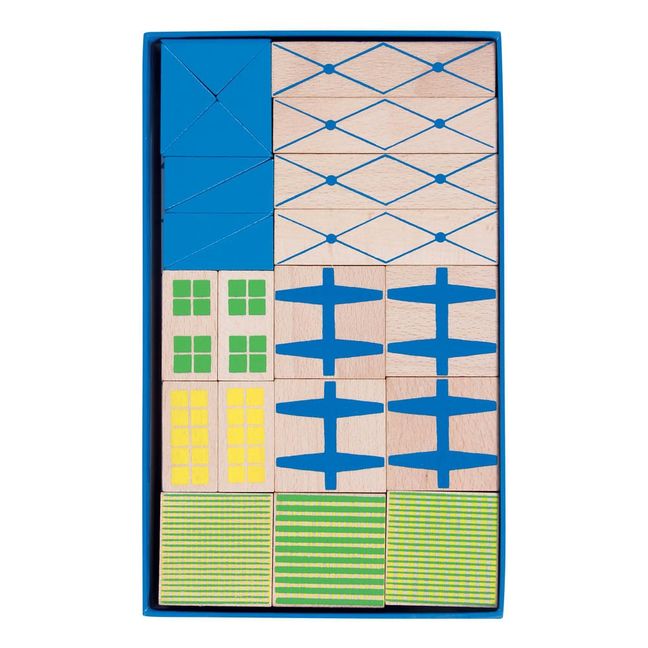 Juego de construcción Bloques ciudad - 40 piezas y un póster