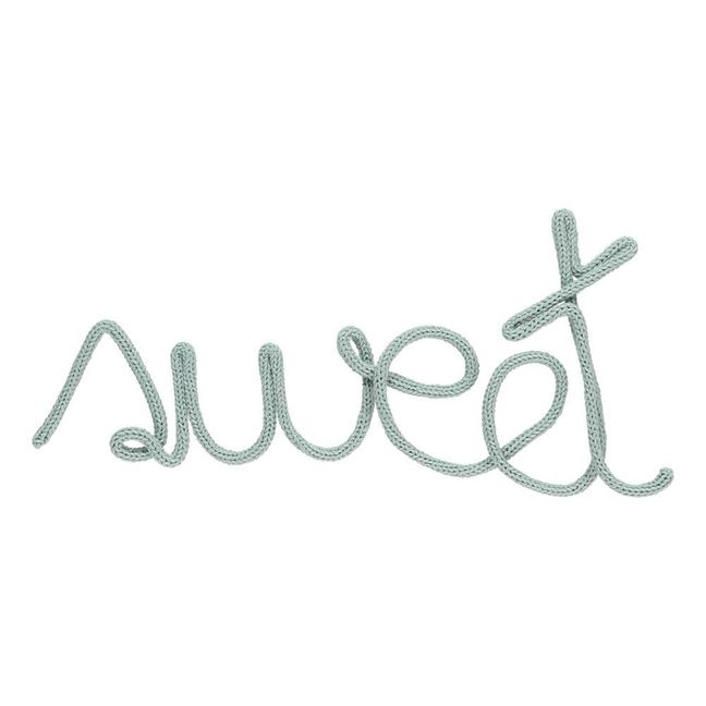 Décoration murale en tricotin - Sweet
