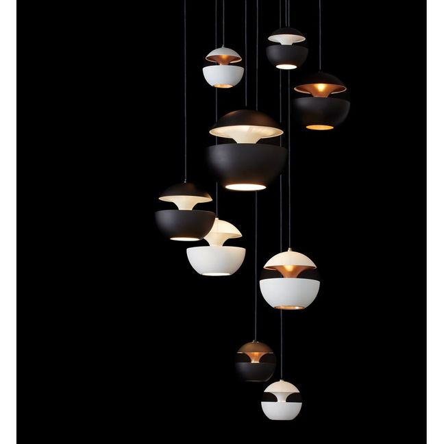 Mini Here Comes The Sun White Interior Ceiling Light | Black