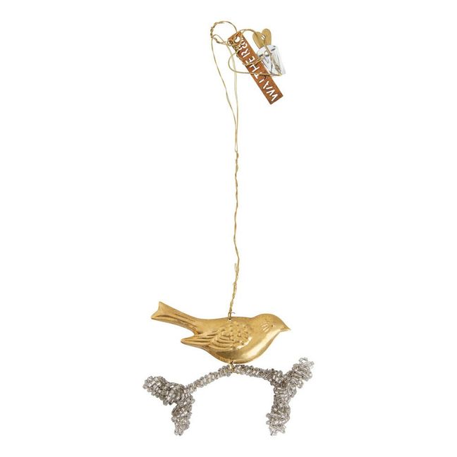 Gold Hanging Bird On Brand 3.5cm