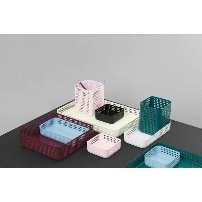 Panier de rangement Nic Nac - 10,5x10,5x4 cm | Noir