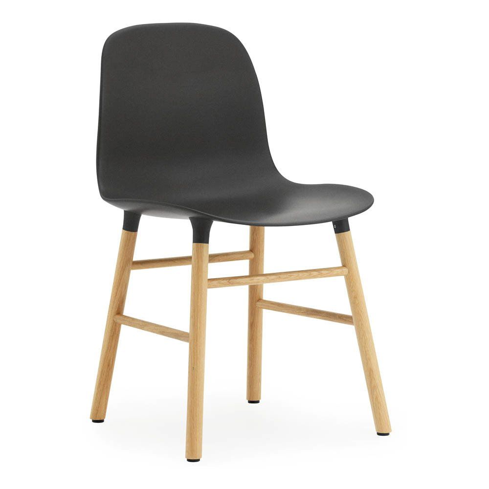 Normann Copenhagen - Chaise Form en chêne - Noir