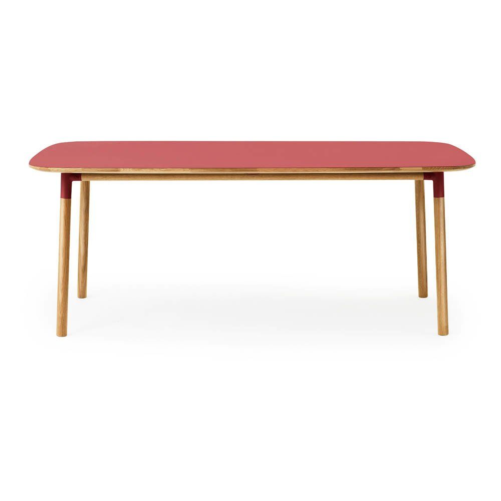 Normann Copenhagen - Table Form rectangulaire 95x200 cm - Rouge