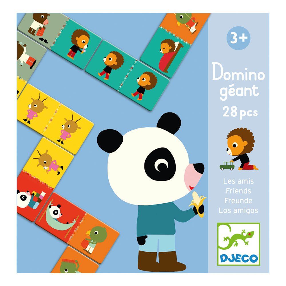Djeco - Dominos géant Les amis - 28 pièces - Multicolore