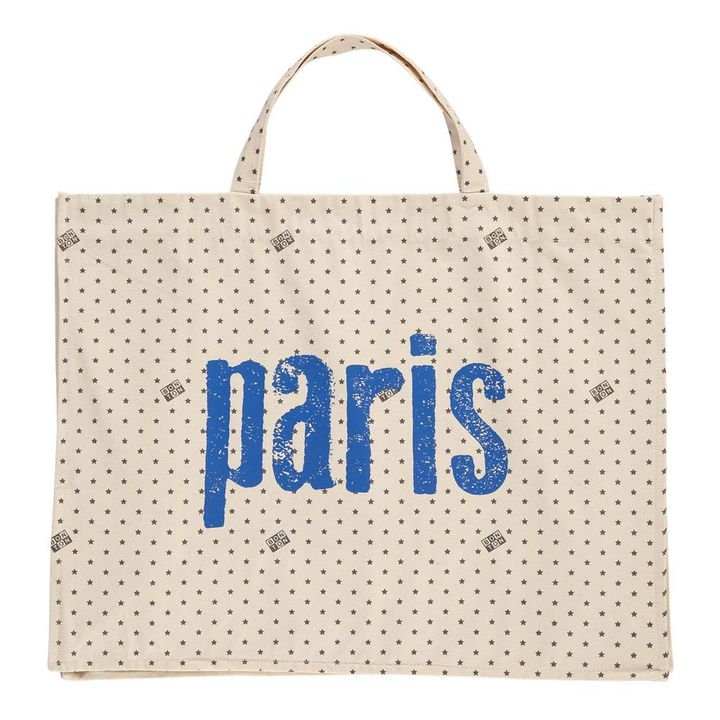 Bonton Paris Star Shopper | Ecru- Product image n°0