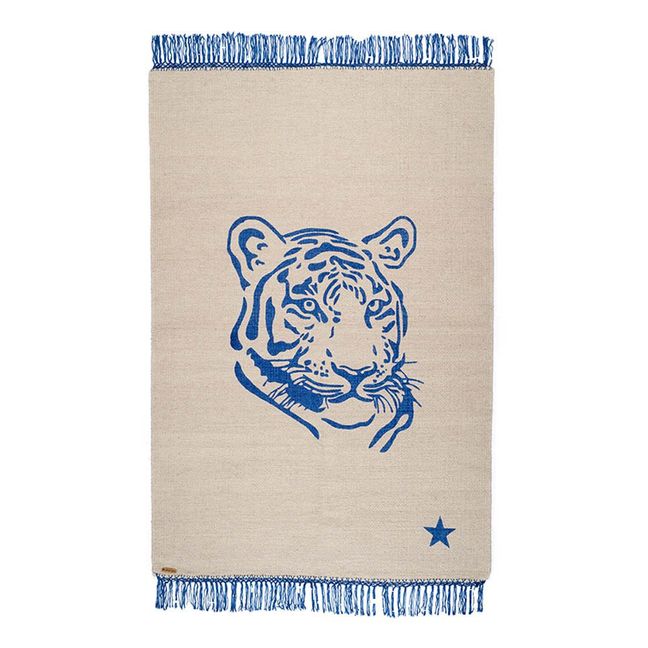 Pop Cotton Rug - Tiger Blue