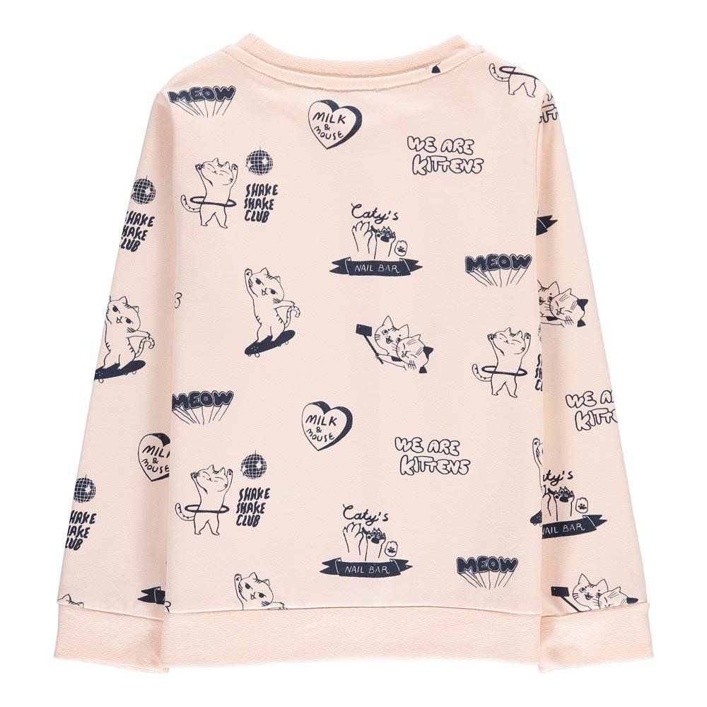 Sweat Cats Rose poudré Hundred Pieces Mode Adolescent , Enfant