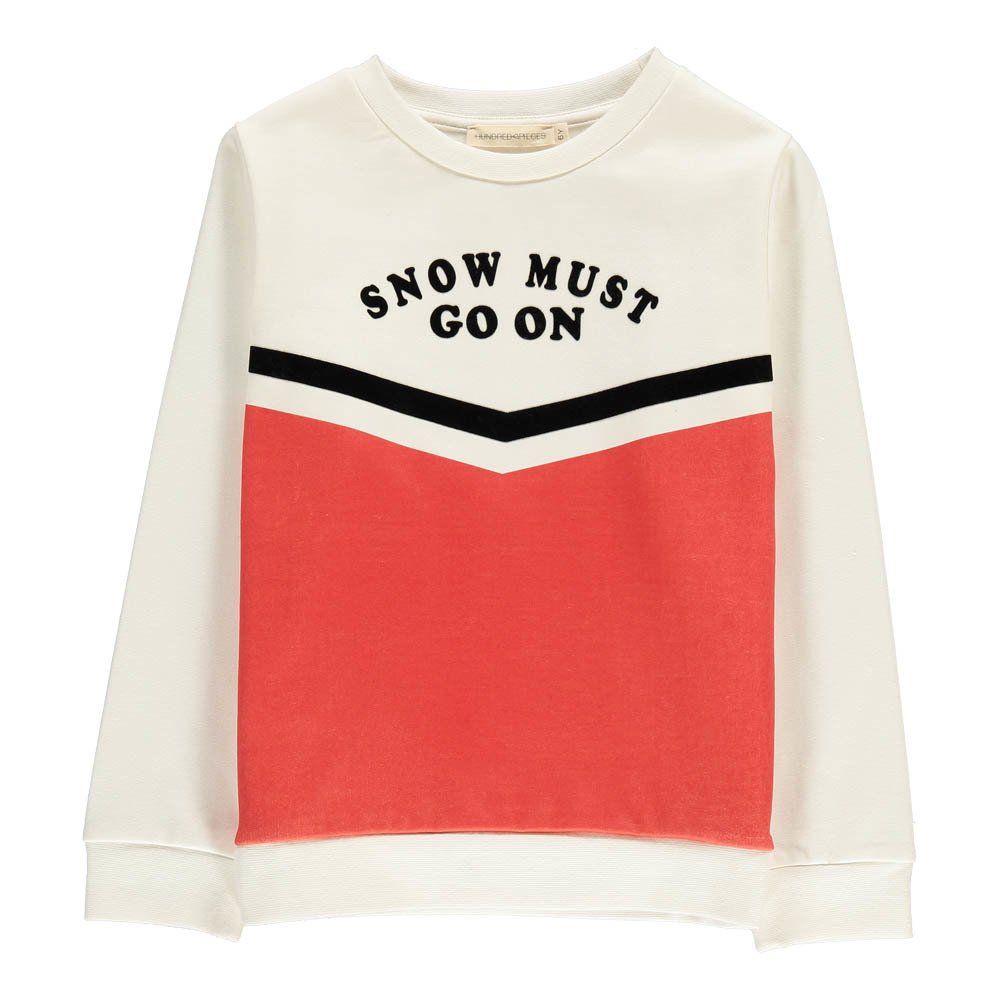 Hundred Pieces - Sweat Snow Must Go On - Fille - Ecru