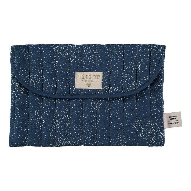 Pochette aus Bio-Baumwolle Bagatelle Bubble | Nachtblau