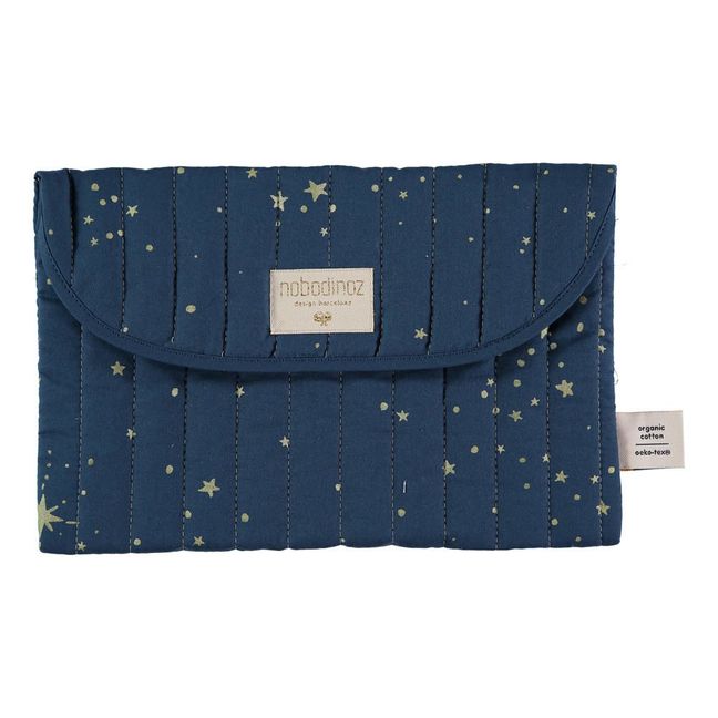 Pochette aus Bio-Baumwolle Bagatelle Stella  | Nachtblau