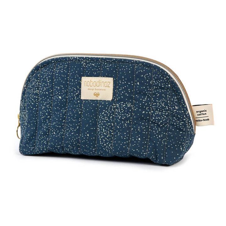 Holiday Bubble Organic Cotton Toiletry Bag | Midnight blue- Product image n°0