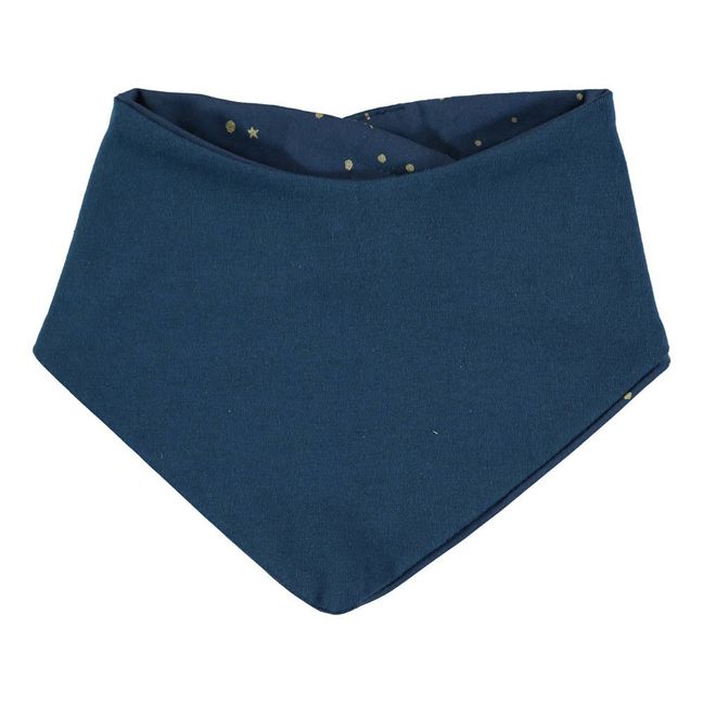 Lucky Stella Organic Cotton Bandana Bib | Midnight blue