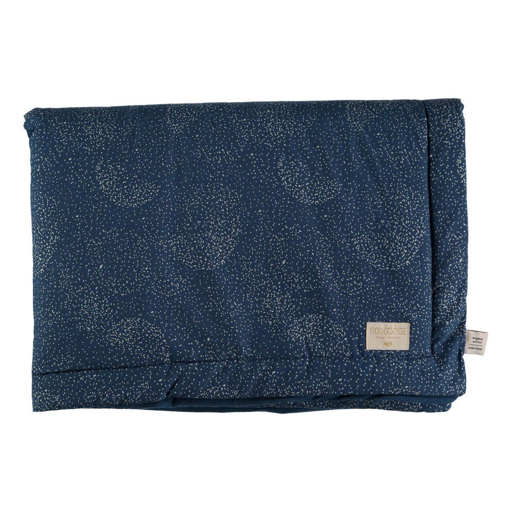 Nobodinoz - Couverture Laponia Bubble en coton bio - Bleu nuit