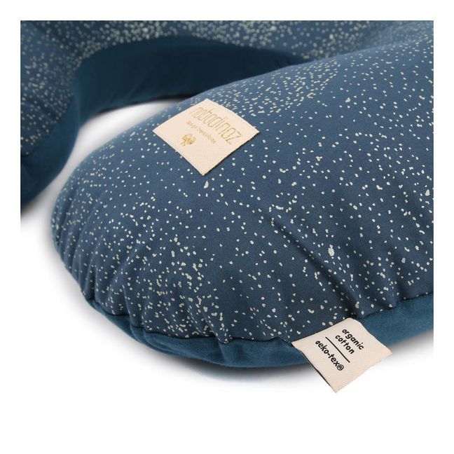 Cuscino per allattamento Sunrise Bubble in cotone organico | Blu notte
