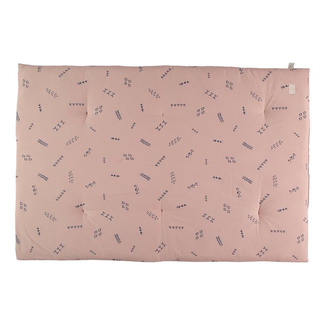 Edredon futon Eden Stella en coton bio Bleu nuit Nobodinoz Design