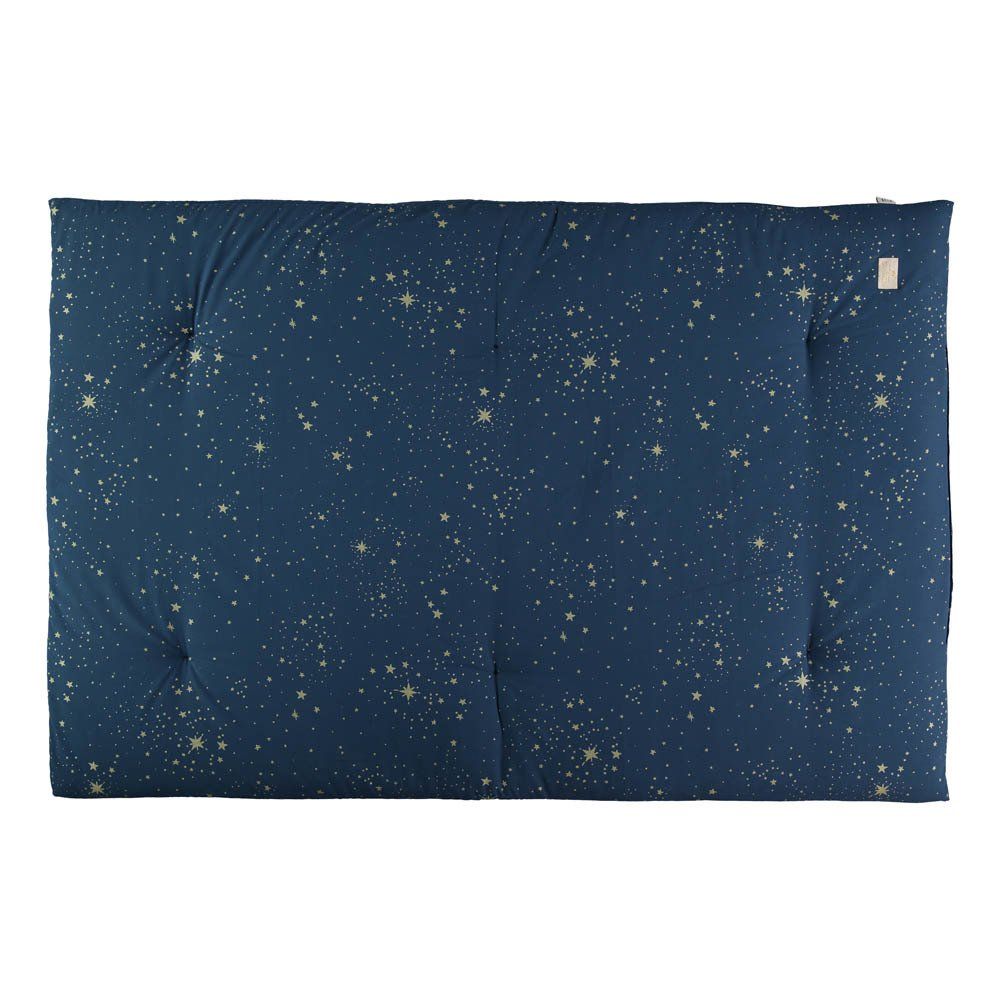 Nobodinoz - Edredon futon Eden Stella en coton bio - Bleu nuit