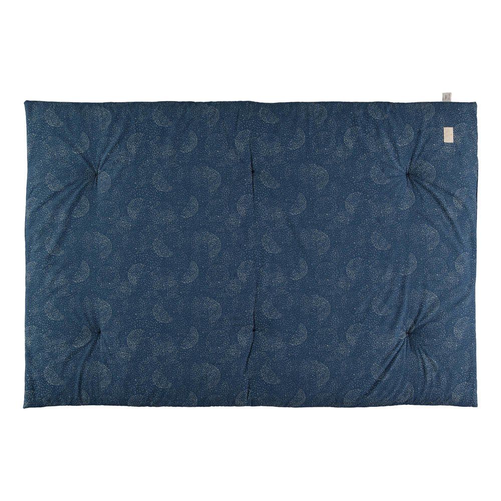 Nobodinoz - Edredon futon Eden Bubble en coton bio - Bleu nuit