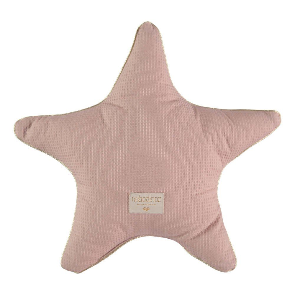 Nobodinoz - Coussin étoile Aristote en coton bio - Rose