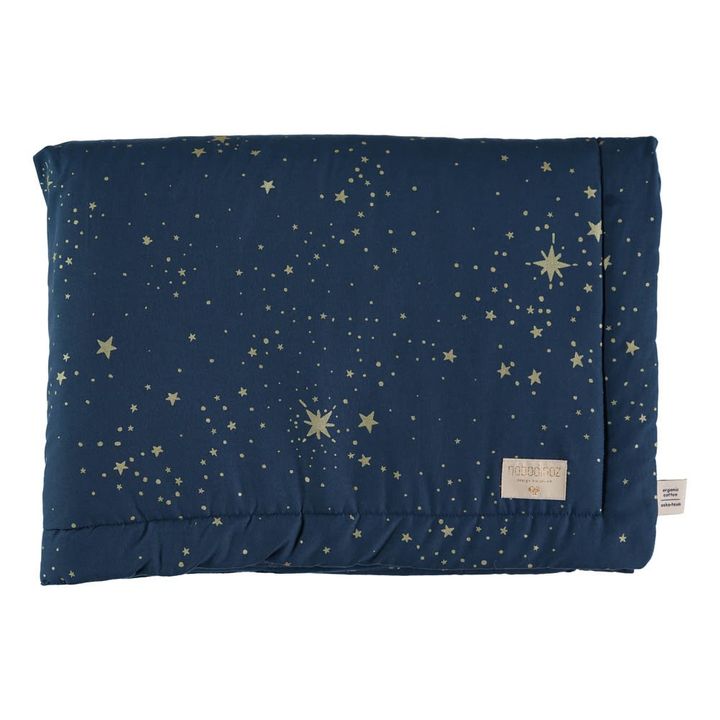 Decke Laponia Stella aus Bio-Baumwolle  | Nachtblau- Produktbild Nr. 1