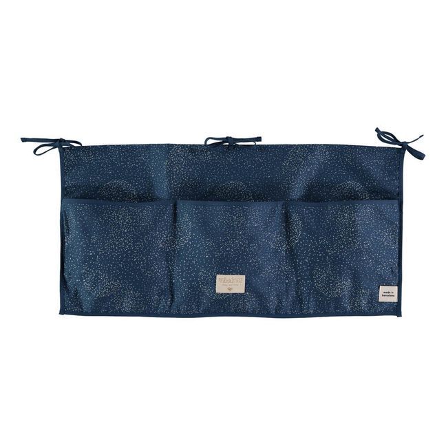 Bubble Merlin Cotton Storage Pouch | Midnight blue