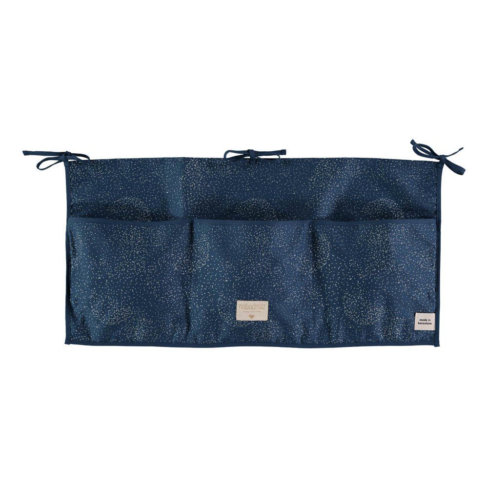 Nobodinoz - Pochette de rangement Bubble Merlin en coton - Bleu nuit
