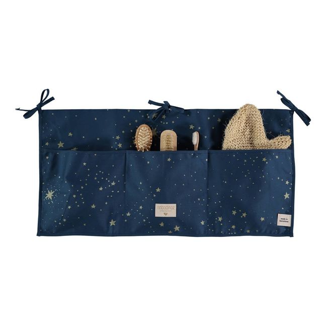 Bolsillos de almacenamiento Stella Merlin de algodón | Azul Noche