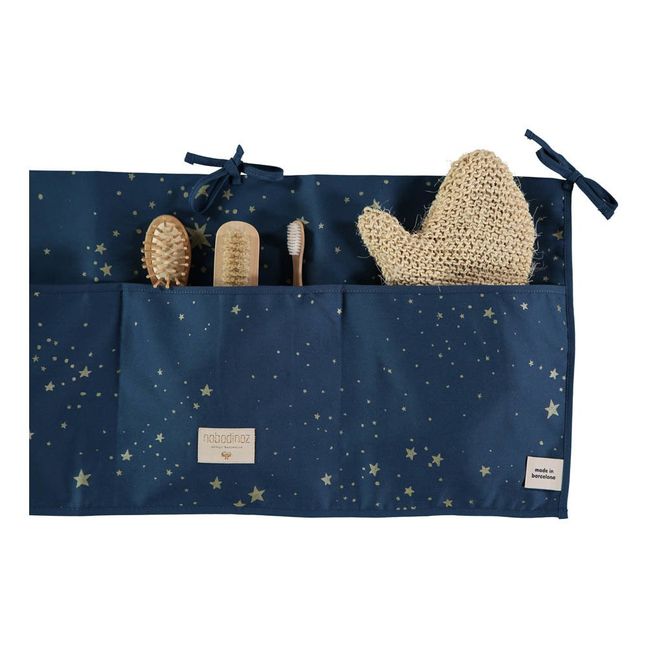 Bolsillos de almacenamiento Stella Merlin de algodón | Azul Noche