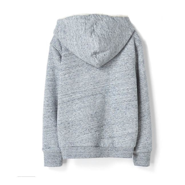 Sweat Zippé Capuche Fourré Réversible Hooper | Gris