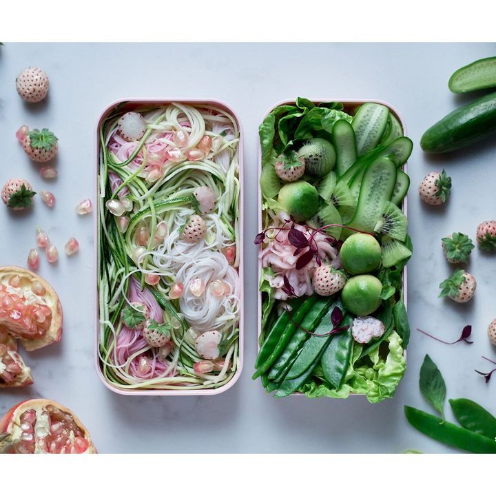 Made in France Original Bento with 2 watertight compartments | Chalk- Product image n°3
