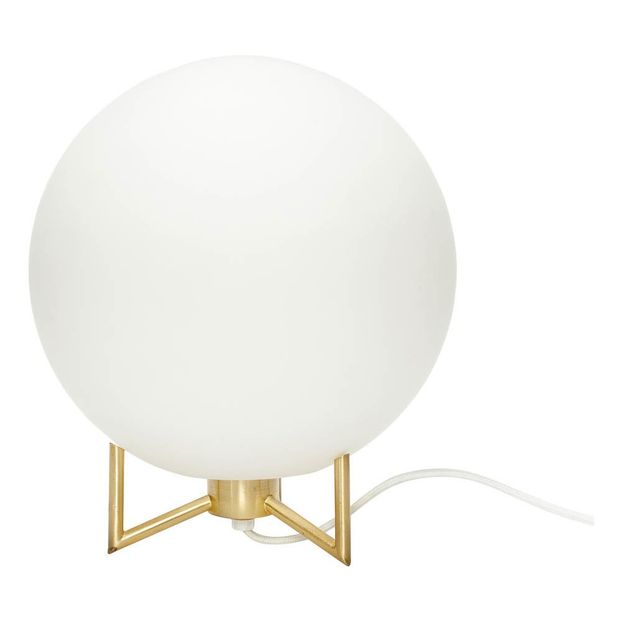 Round Table Lamp Hübsch Design, Round Table Lamp