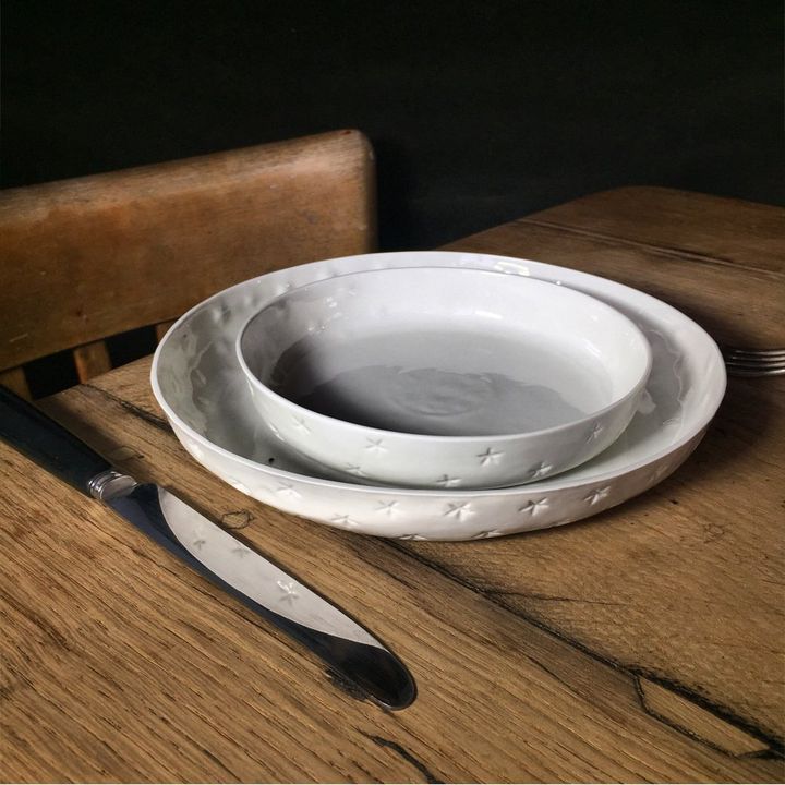 Plato hondo de porcelana Noche estrellada D16 cm- Imagen del producto n°1