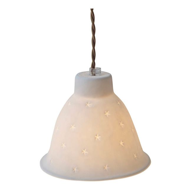 Lámpara portátil de porcelana mate Noche estrellada