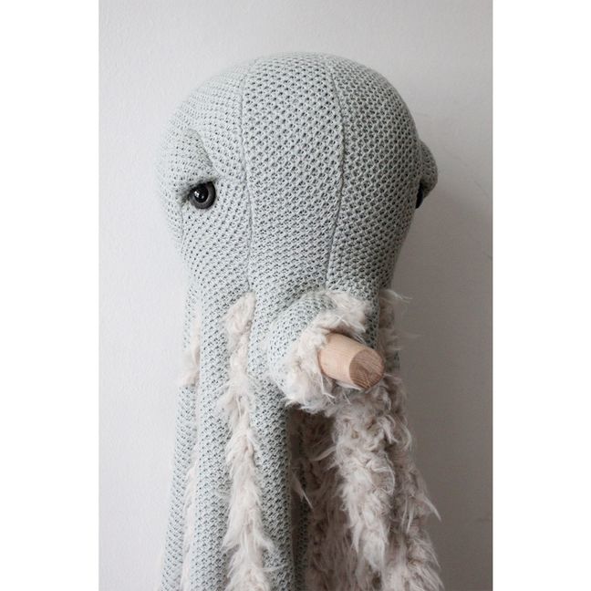 Peluche Pulpo gigante Grandma 60 cm  | Verde Gris