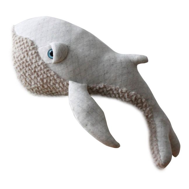 Riesen Kuscheltier Wal Albino 62 cm  | Weiß
