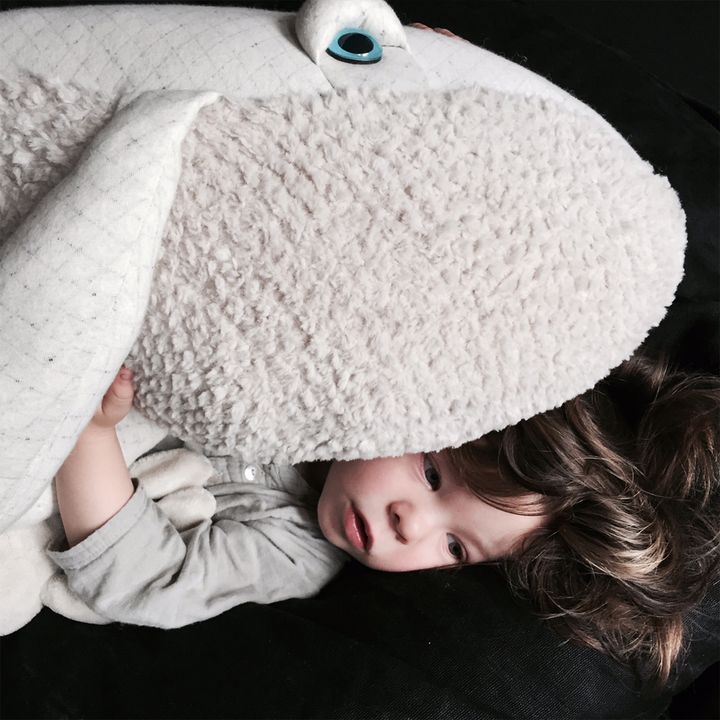 Albino Giant Whale Soft Toy - 62 cm | White- Product image n°1