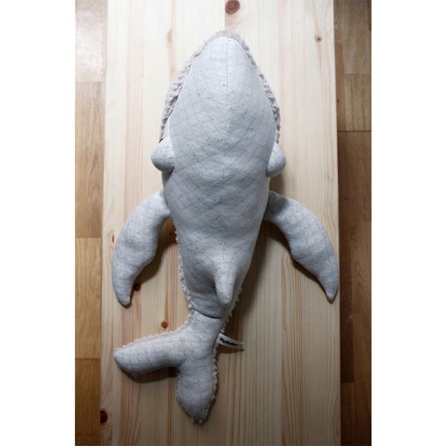 Albino Giant Whale Soft Toy - 62 cm White