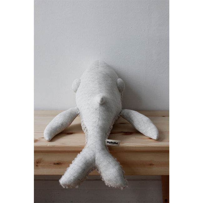 Riesen Kuscheltier Wal Albino 62 cm  | Weiß