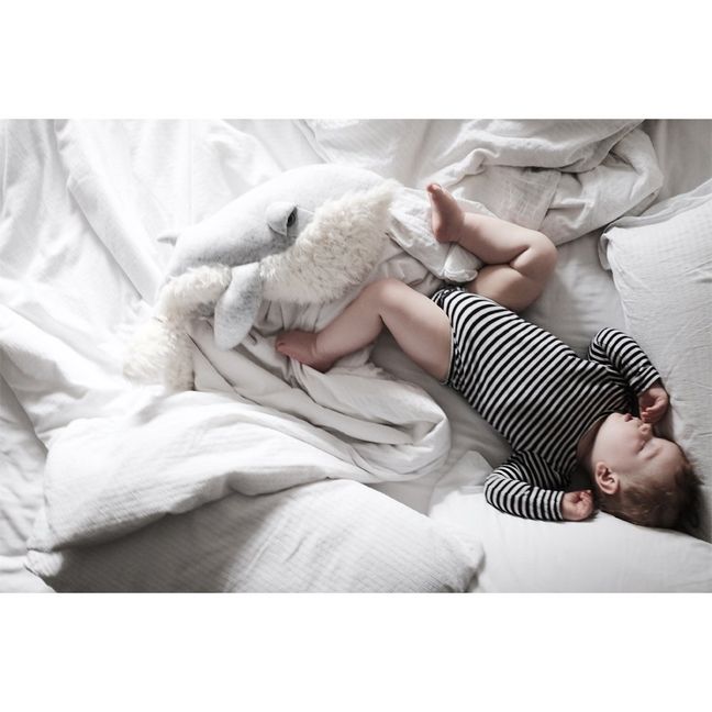 Riesen Kuscheltier Wal Original 62 cm  | Grau