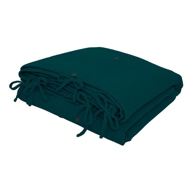 Housse de couette en coton bio | Teal Blue S022